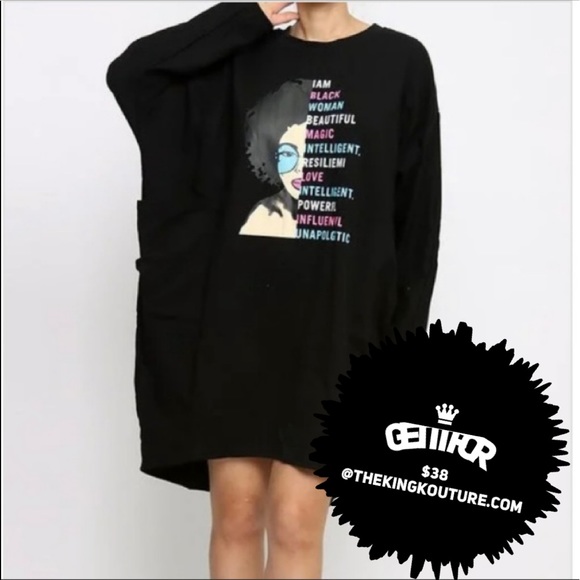 New Boutique Item Black Woman Dress O/S - Picture 2 of 6